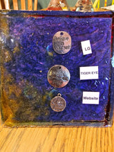 Load image into Gallery viewer, Large Tiger Eye Orgonite EMF Protection/Chakra Healing Pyramid 3-6 Symm