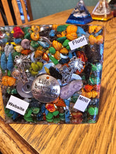 Load image into Gallery viewer, Mini Flourite Orgonite EMF Protection/Chakra Healing Pyramid 2-18 Symm