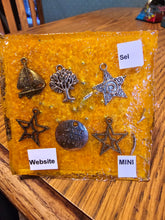 Load image into Gallery viewer, Mini Selenite Orgonite EMF Protection/Chakra Healing Pyramid 4-12 Symm