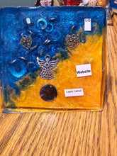 Load image into Gallery viewer, Large Lapis Orgonite EMF Protection/Chakra Healing Pyramid 10-5 Symm