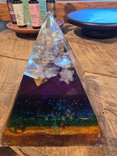 Load image into Gallery viewer, XXLarge Orgonite EMF Protection/Chakra Healing Pyramid 10-5
