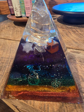 Load image into Gallery viewer, XXLarge Orgonite EMF Protection/Chakra Healing Pyramid 10-5