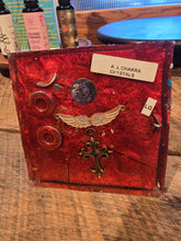 Load image into Gallery viewer, Large 7 Stone Orgonite EMF Protection/Chakra Healing Pyramid 10-5 Symm