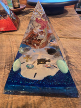 Load image into Gallery viewer, Large Carnelian Orgonite EMF Protection/Chakra Healing Pyramid 10-5 Symm