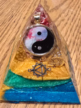 Load image into Gallery viewer, Mini Carnelian Orgonite EMF Protection/Chakra Healing Pyramid 3-29 Symm
