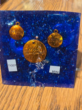 Load image into Gallery viewer, Mini Tiger Eye Orgonite EMF Protection/Chakra Healing Pyramid 2-18