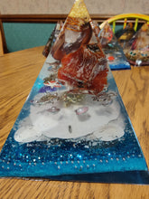 Load image into Gallery viewer, XL Carnelian Orgonite EMF Protection Healing Pyramid 10-9-25 Symm