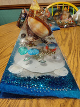 Load image into Gallery viewer, XL Carnelian Orgonite EMF Protection Healing Pyramid 10-9-25 Symm