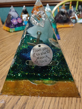 Load image into Gallery viewer, Medium Aventurine Orgonite EMF Protection/Chakra Healing Pyramid 10-18 Symm