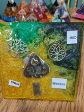 Load image into Gallery viewer, Medium Shungite Orgonite EMF Protection/Chakra Healing Pyramid 10-18 Symm