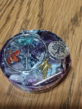 Load image into Gallery viewer, Flower of Life Amethyst Orgonite EMF Protection/Chakra Healing 10-18
