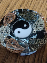 Load image into Gallery viewer, Flower of Life Black Tourmaline Orgonite EMF Protection/Chakra Healing Pyramid 10-18