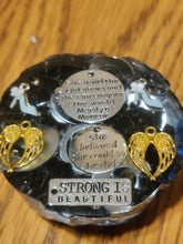 Load image into Gallery viewer, Black Tourmaline Rose Orgonite EMF Protection/Chakra healing 10-19