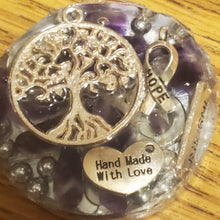 Load image into Gallery viewer, Flower of Life Amethyst Orgonite EMF Protection/Chakra Healing