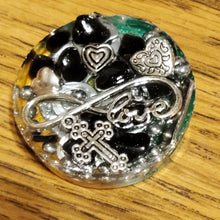 Load image into Gallery viewer, Flower of Life Black Obsidian Orgonite EMF Protection/Chakra Healing