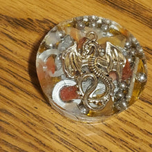 Load image into Gallery viewer, Flower of Life Carnelian Orgonite EMF Protection/Chakra Healing Pyramid