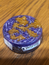 Load image into Gallery viewer, Flower of Life Citrine Orgonite EMF Protection/Chakra Healing Pyramid