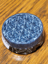 Load image into Gallery viewer, Flower of Life Tiger Eye Orgonite EMF Protection/Chakra Healing Pyramid