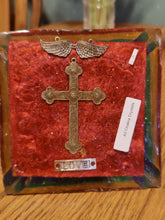 Load image into Gallery viewer, XLarge 7 stone Orgonite EMF Protection/Chakra Healing Pyramid 10-7