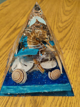 Load image into Gallery viewer, XXLarge Orgonite EMF Protection Amazonite Pyramid 10-5 Symm