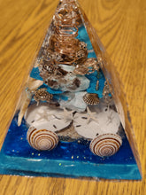 Load image into Gallery viewer, XXLarge Orgonite EMF Protection Amazonite Pyramid 10-5 Symm