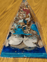Load image into Gallery viewer, XXLarge Orgonite EMF Protection Amazonite Pyramid 10-5 Symm