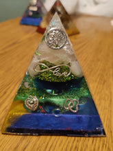Load image into Gallery viewer, Large Rose Quartz Orgonite EMF Protection/Chakra Healing Pyramid SYM
