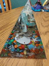 Load image into Gallery viewer, Medium Amazonite Orgonite EMF Protection/Chakra Healing Pyramid 10-7