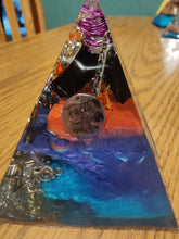 Load image into Gallery viewer, Medium Black Tourmaline Orgonite EMF Protection/Chakra Healing Pyramid Yes