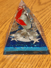 Load image into Gallery viewer, Mini Amazonite Orgonite EMF Protection/Chakra Healing Pyramid Yes