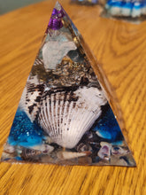 Load image into Gallery viewer, **SPECIAL** Amazonite Orgonite EMF Protection/Chakra Healing Pyramid 10-7 Symm