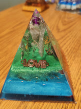 Load image into Gallery viewer, **SPECIAL** Aventurine Orgonite EMF Protection/Chakra Healing Pyramid