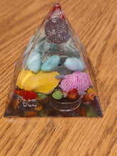 Load image into Gallery viewer, Mini Amazonite Orgonite EMF Protection/Chakra Healing Pyramid 10-7 Symm y
