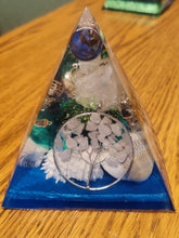 Load image into Gallery viewer, Large Rose Quartz  Orgonite EMF Protection/Chakra Healing Pyramid 2-19 Symm