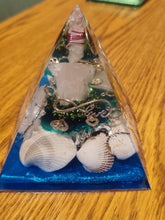 Load image into Gallery viewer, Large Rose Quartz  Orgonite EMF Protection/Chakra Healing Pyramid 2-19 Symm