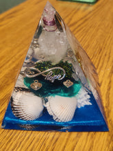 Load image into Gallery viewer, Large Rose Quartz  Orgonite EMF Protection/Chakra Healing Pyramid 2-19 Symm