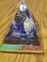 Load image into Gallery viewer, **Special** Carnelian Orgonite EMF Protection/Chakra Healing Pyramid Symm