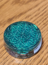 Load image into Gallery viewer, Flower of Life Amethyst Orgonite EMF Protection/Chakra Healing