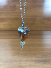 Load image into Gallery viewer, Carnelian Orgonite EMF Protection/Chakra Healing Pendulum