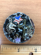 Load image into Gallery viewer, Flower of Life Shungite Orgonite EMF Protection/Chakra Healing Pyramid