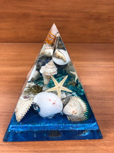 Load image into Gallery viewer, Large Lapis Orgonite EMF Protection/Chakra Healing Pyramid