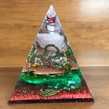 Load image into Gallery viewer, XLarge Rose Quartz Orgonite EMF Protection/Chakra Healing Pyramid