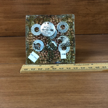 Load image into Gallery viewer, Mini Red Jasper Orgonite EMF Protection/Chakra Healing Pyramid 2-19 Symm