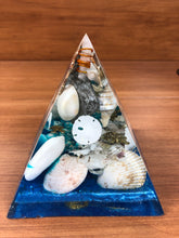 Load image into Gallery viewer, Large Lapis Orgonite EMF Protection/Chakra Healing Pyramid