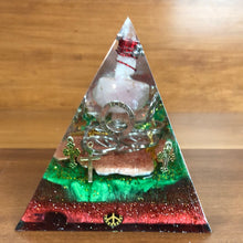 Load image into Gallery viewer, XLarge Rose Quartz Orgonite EMF Protection/Chakra Healing Pyramid