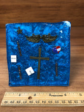 Load image into Gallery viewer, Large Shungite Orgonite EMF Protection/Chakra Healing Pyramid 10-5 Symm