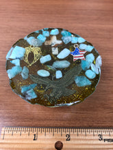 Load image into Gallery viewer, Amazonite Rose Orgonite EMF Protection/Chakra healing