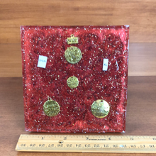 Load image into Gallery viewer, XLarge Shungite stone Orgonite EMF Protection/Chakra Healing Pyramid