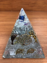 Load image into Gallery viewer, Mini Amethyst Orgonite EMF Protection/Chakra Healing Pyramid 2-19