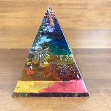 Load image into Gallery viewer, **Specials** Chakra Orgonite EMF Protection/Chakra Healing Pyramid